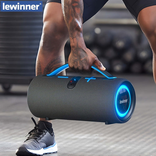 Haut-parleur Bluetooth extérieur 60 W avec caisson de basses, 7 modes RGB, USB-C