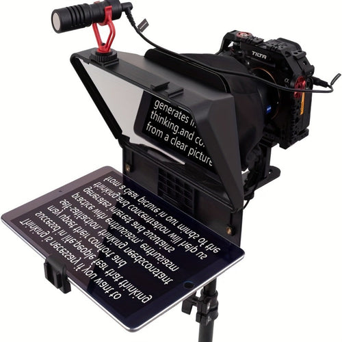 A10 Portable Teleprompter for Smartphone and DSLR Camera with Remote Control