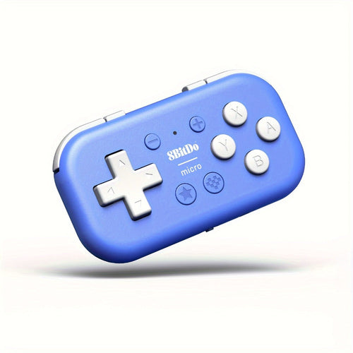 Mini manette Bluetooth format de poche avec mode clavier, bleue
