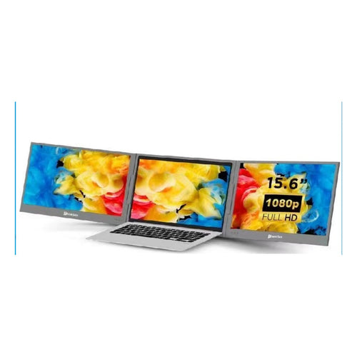 ThinkSea Écran double 15,6 po pour portable — 2 écrans Full HD qui se déplient