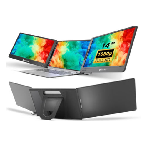 ThinkSea Écran double 14 po pour portable — 2 écrans Full HD qui se déplient