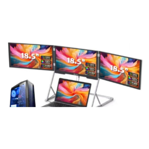ThinkSea Triple écran 18,5 po sur pied — 3 grands écrans Full HD