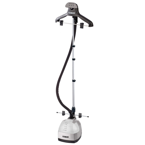 Conair Ultimate GS28 – Professional 1500W upright steamer with removable tank, continuous steam up to 90 min, telescopic support and rotating hanger