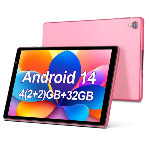 Tablette Android 14 de 10 po, 4 Go de RAM au total, 32 Go, Wi-Fi 6, 6000 mAh