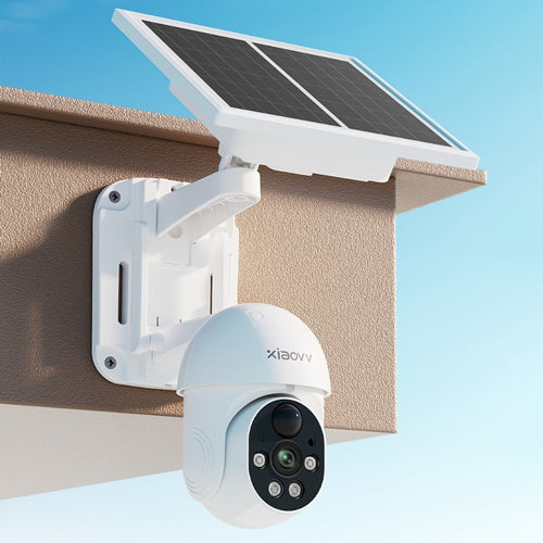 Solar Pan-Tilt Security Camera, 4G or 2.4GHz WiFi, Two-Way Audio