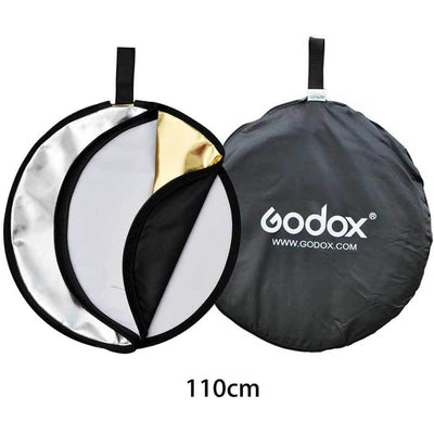 Godox réflecteur 5-en-1 — or, argent, blanc, noir et diffuseur