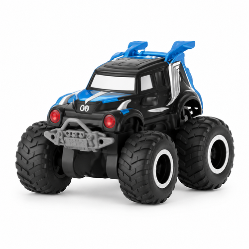 Monster truck amphibie télécommandé — gros pneus, carrosserie scellée